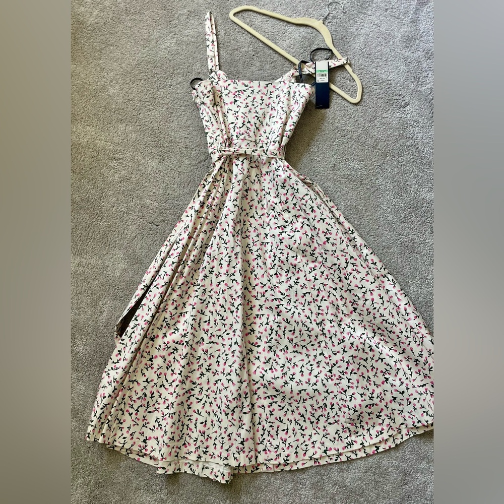 RACHEL Women's Floral Print Fit & Flare Dress - Picture 3 of 5